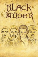 Poster de La Víbora Negra (1983) de Richard Curtis, Rowan Atkinson, Ben Elton